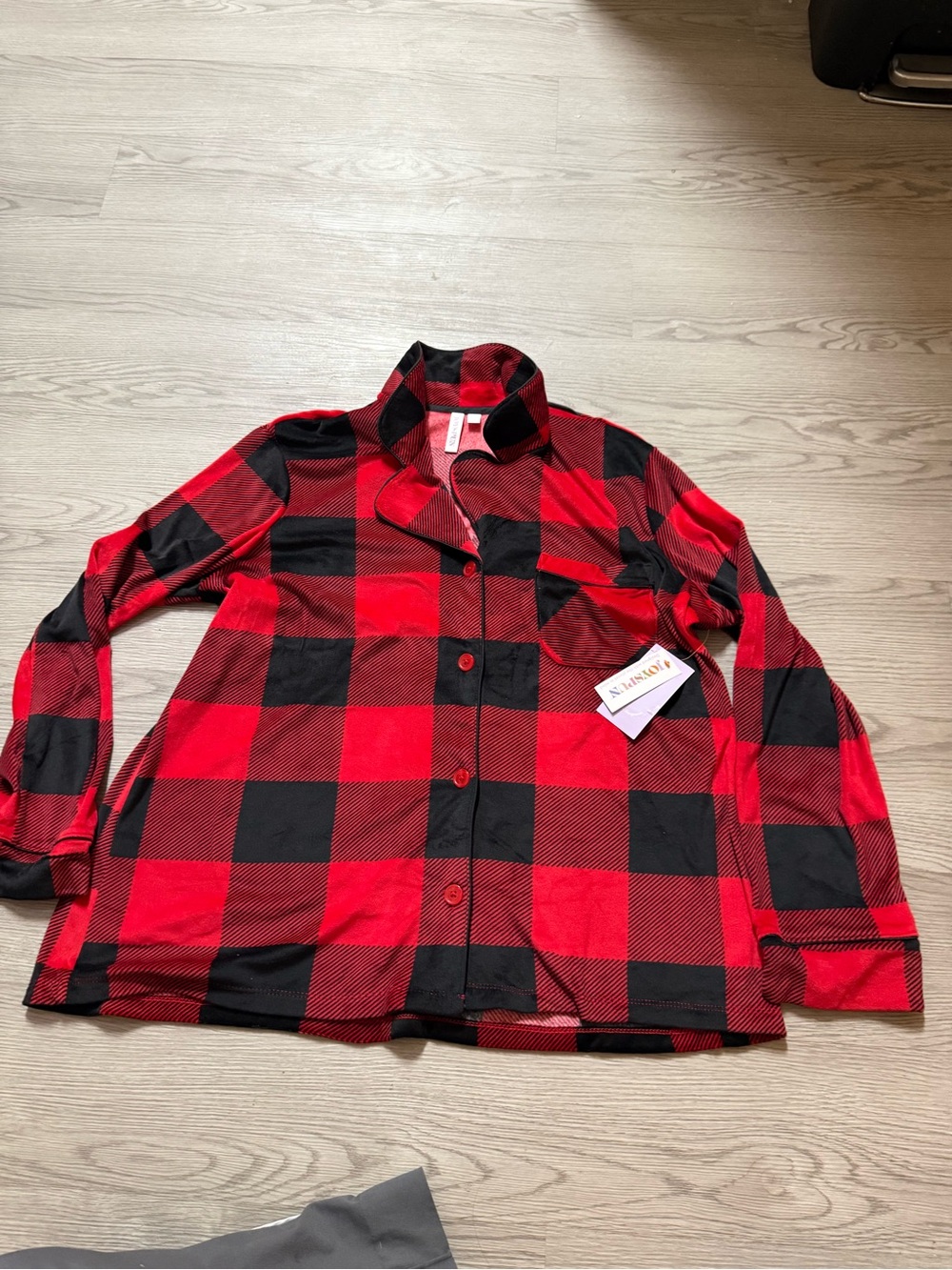 NWT  Matching Women Matching Family Buffalo Plaid  Pajamas - Red Size XL